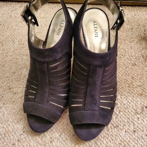 Alfani Black Leather Heels